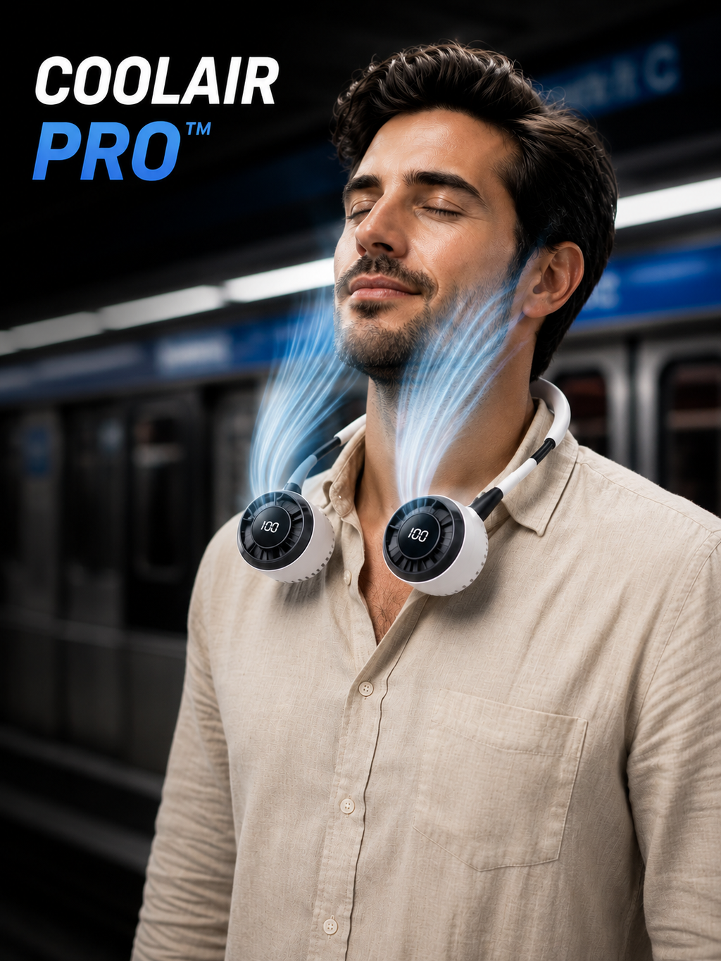 CoolAir™ | Ventilador de Cuello Recargable