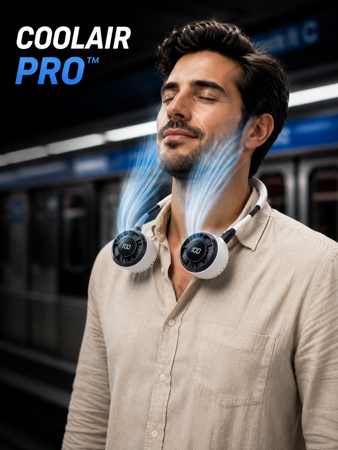 CoolAir™ | Ventilador de Cuello Recargable